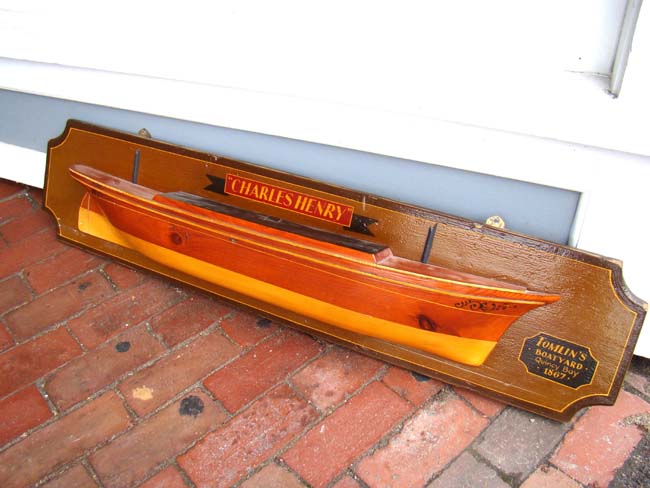 A very attractive early 20th century American Half Hull Model of the ship "CHARLES HENRY"